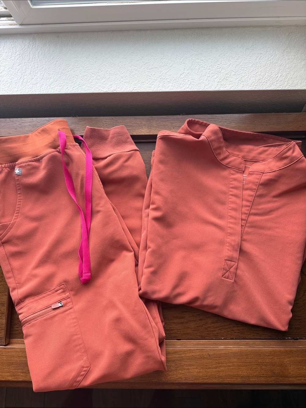 Figs Terracotta XS Women’s Scrub Set Rafaela and Zamora Joggers